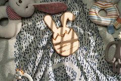 Bunny with the baby's name for the birth
