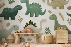 Nálepky dinosauríkov na stenu