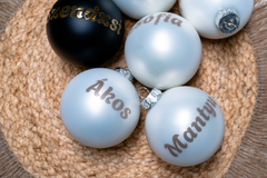 Vianočné gule s vlastným menom – Osobný dotyk pre vaše Vianoce!